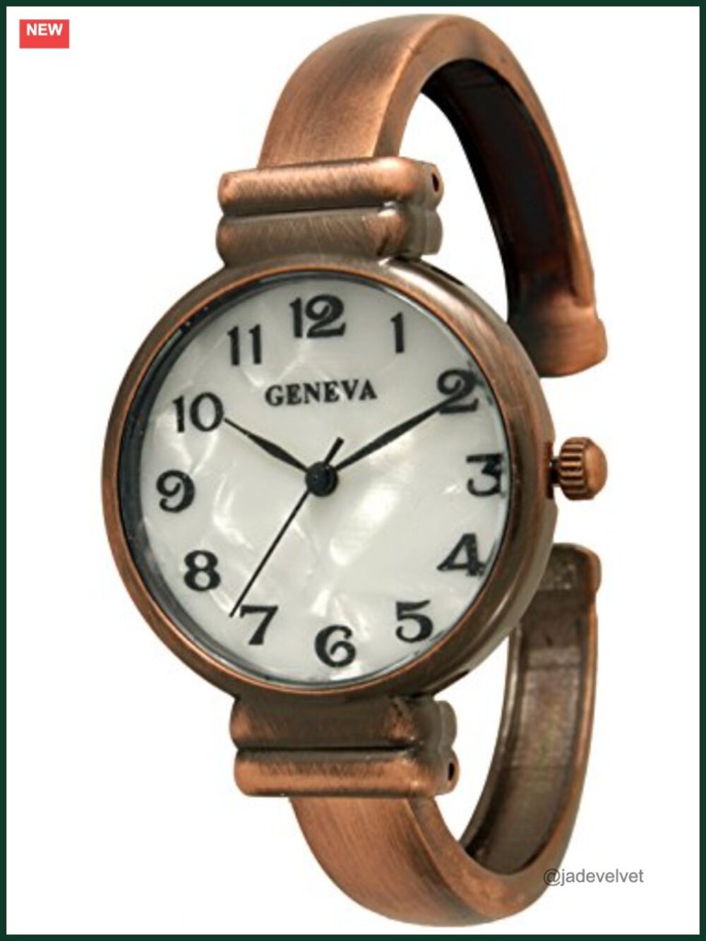 Geneva Metal Bangle Watch Classic Easy Read Analog Japanese Quartz
